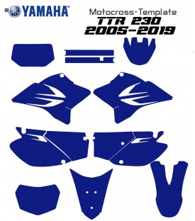 TTR 230 2005 to 2019 TEMPLATE MOTOCROSS