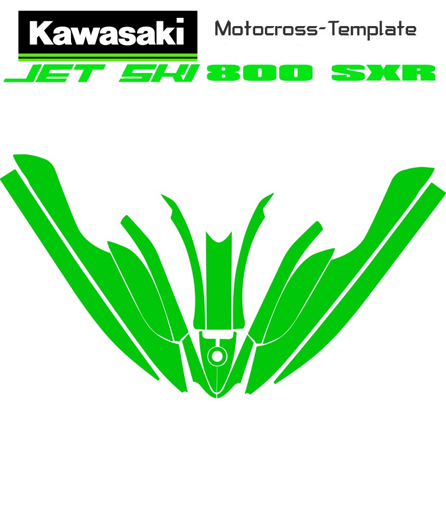jetski template vectors free for kawasaki 800 SXR