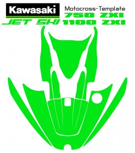 vecteur gratuit pour KAWASAKI 750-1100 ZXI sur mototemplate.com
