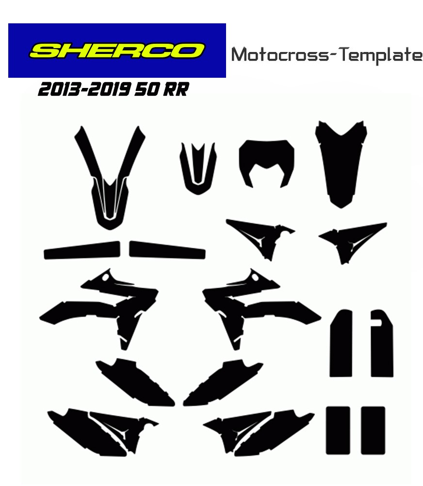 SHERCO 50 RR MOTO TEMPLATE 2013-2019
