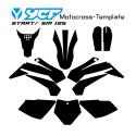 YCF 125 SM START vecteur motocross template