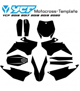 Mototemplate.com Motocross template YCF 2016 2017 2018 2019 2020 vectors
