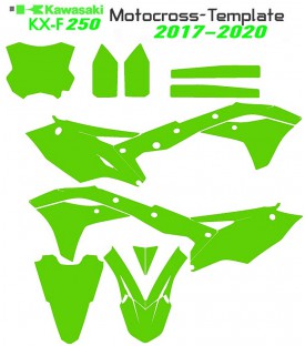 250 KXF 2017 2018 2019 2020 motocross template on mototemplate.com
