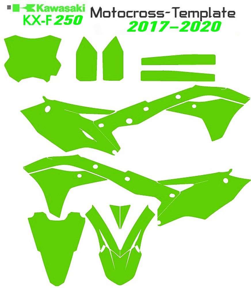 250 KXF 2017 2018 2019 2020 vecteur motocross sur mototemplate.com