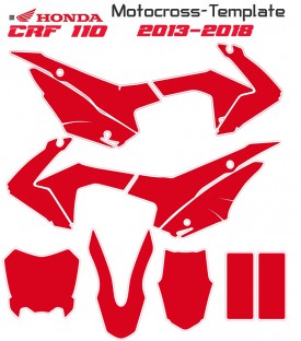 2013-2018-CRF 110 HONDA TEMPLATE MOTOCROSS on mototemplate.com