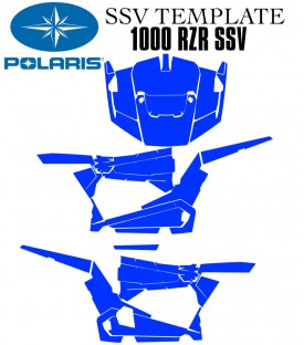 Polaris SSV 1000 RZR vecteur template sur le site mototemplate.com.