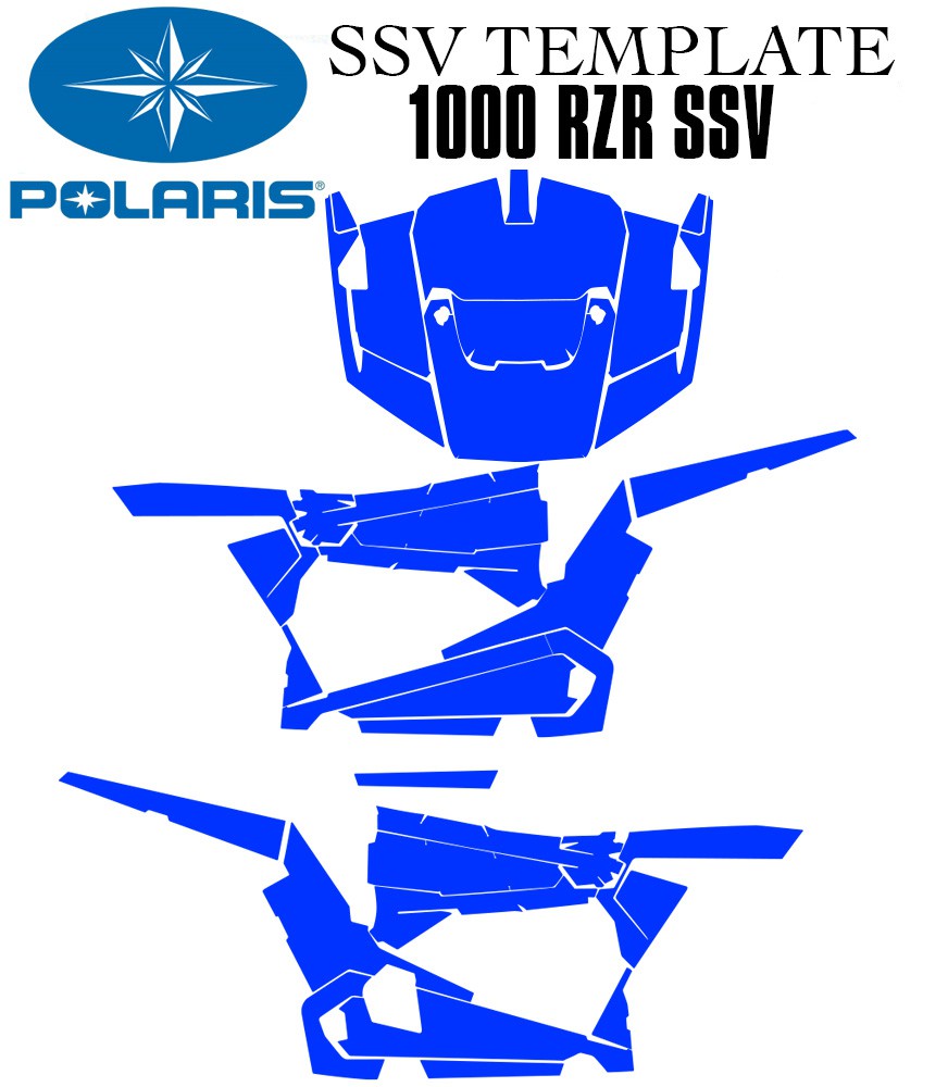 Polaris SSV 1000 RZR vecteur template sur le site mototemplate.com.