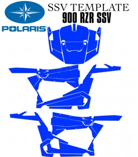 Polaris SSV 900 RZR vecteur template sur le site mototemplate.com.