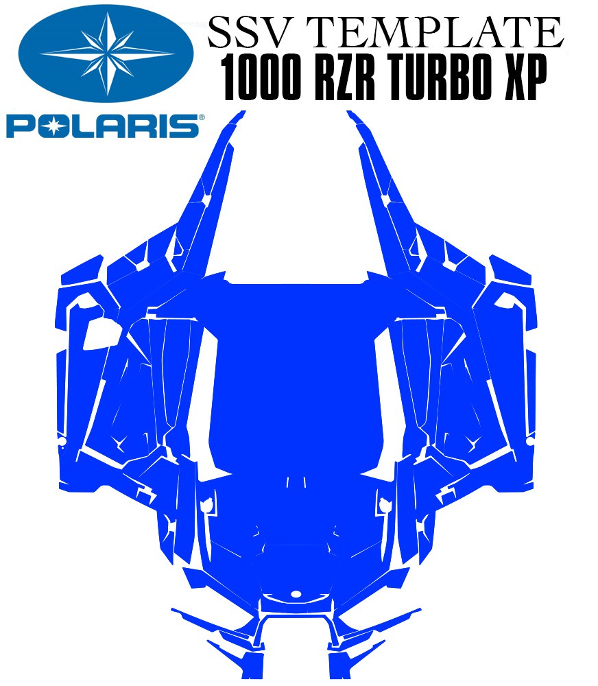 Vecteur Template pour POLARIS SSV 1000 RZR TURBO XP sur le site web mototemplate.com.