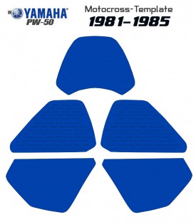 Vecteur Template moto pw 50 yamaha de 1981 1982 1983 1984 1985 sur mototemplate.com