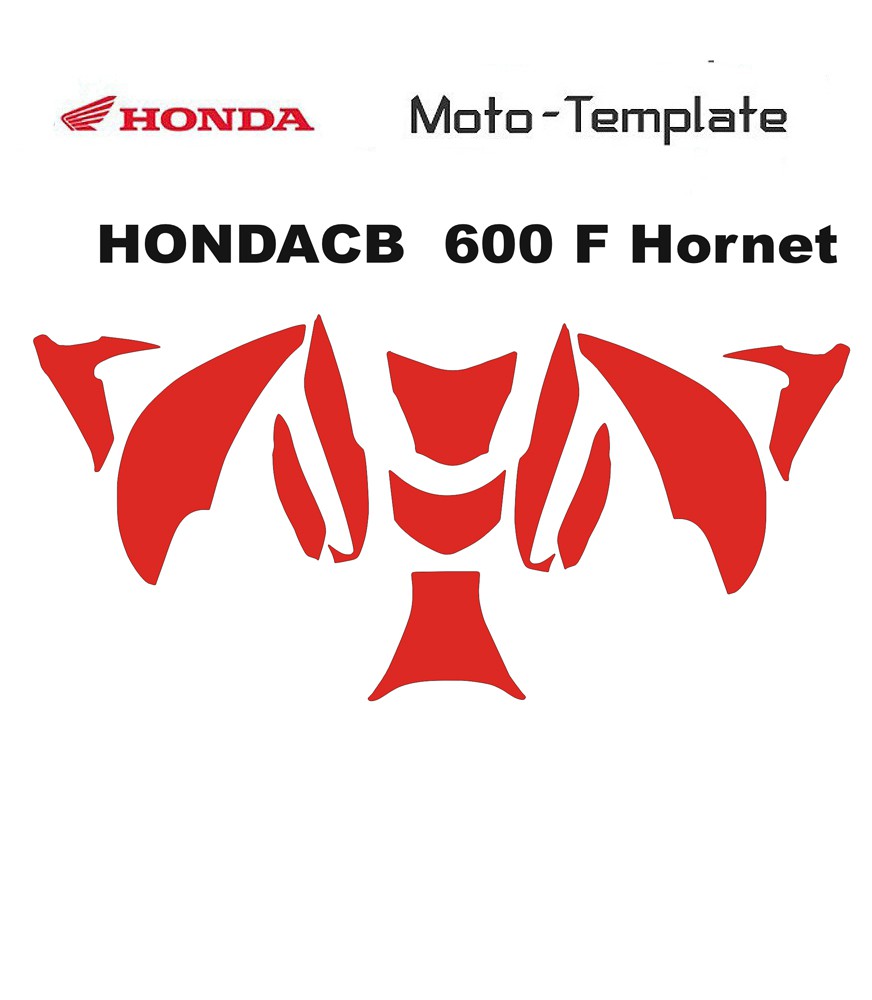 HONDA HORNET 600 CBF TEMPLATE on mototemplate.com