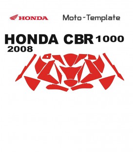 VECTEUR HONDA 1000 CBR 2008 TEMPLATE sur mototemplate.com