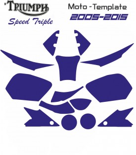 TRIUMPH SPEED TRIPLE 2005-2015 VECTEUR TEMPLATE sur mototemplate.com