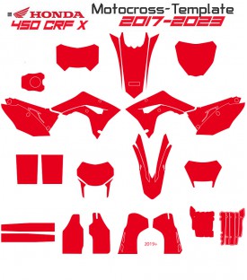 450X CRF HONDA 2017-2023 TEMPLATE MOTOCROSS by mototemplate.com