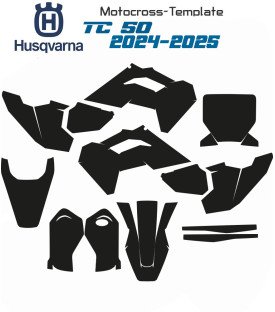 50 TC Husqvarna template motocross 2024-2025 sur mototemplate.com