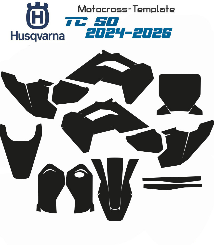 50 TC Husqvarna template motocross 2024-2025 on mototemplate.com