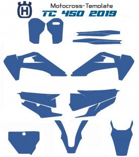 motocross templates for husqvarna 450 TC 2019 on mototemplate.com